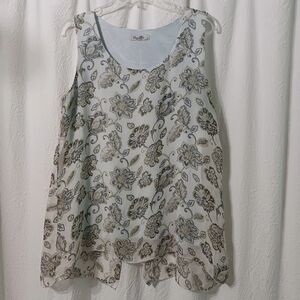 3 X$20. Elena Baldi Silk Tank Top Size L